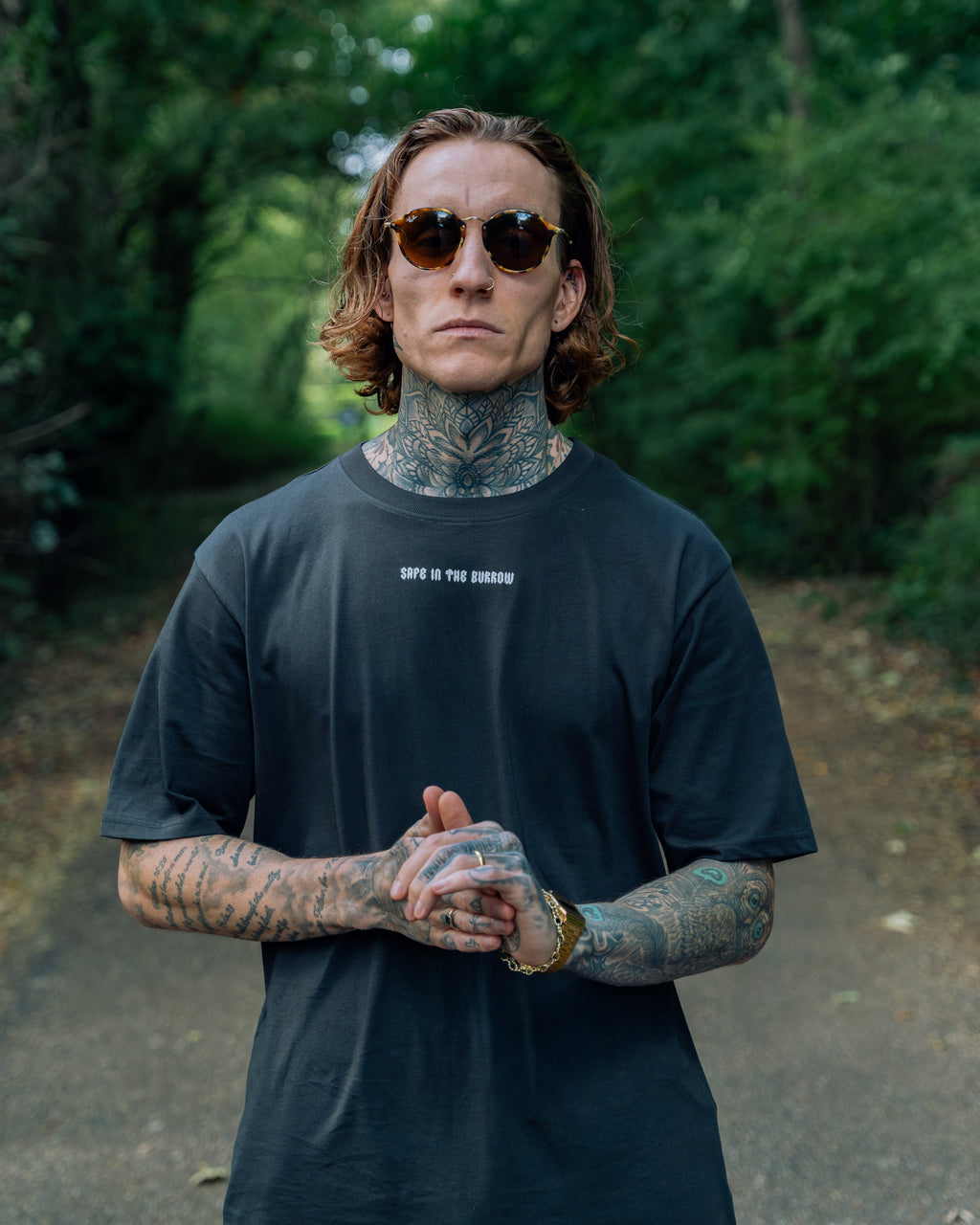 SITB Oversized Unisex T-Shirt Charcoal Grey & White