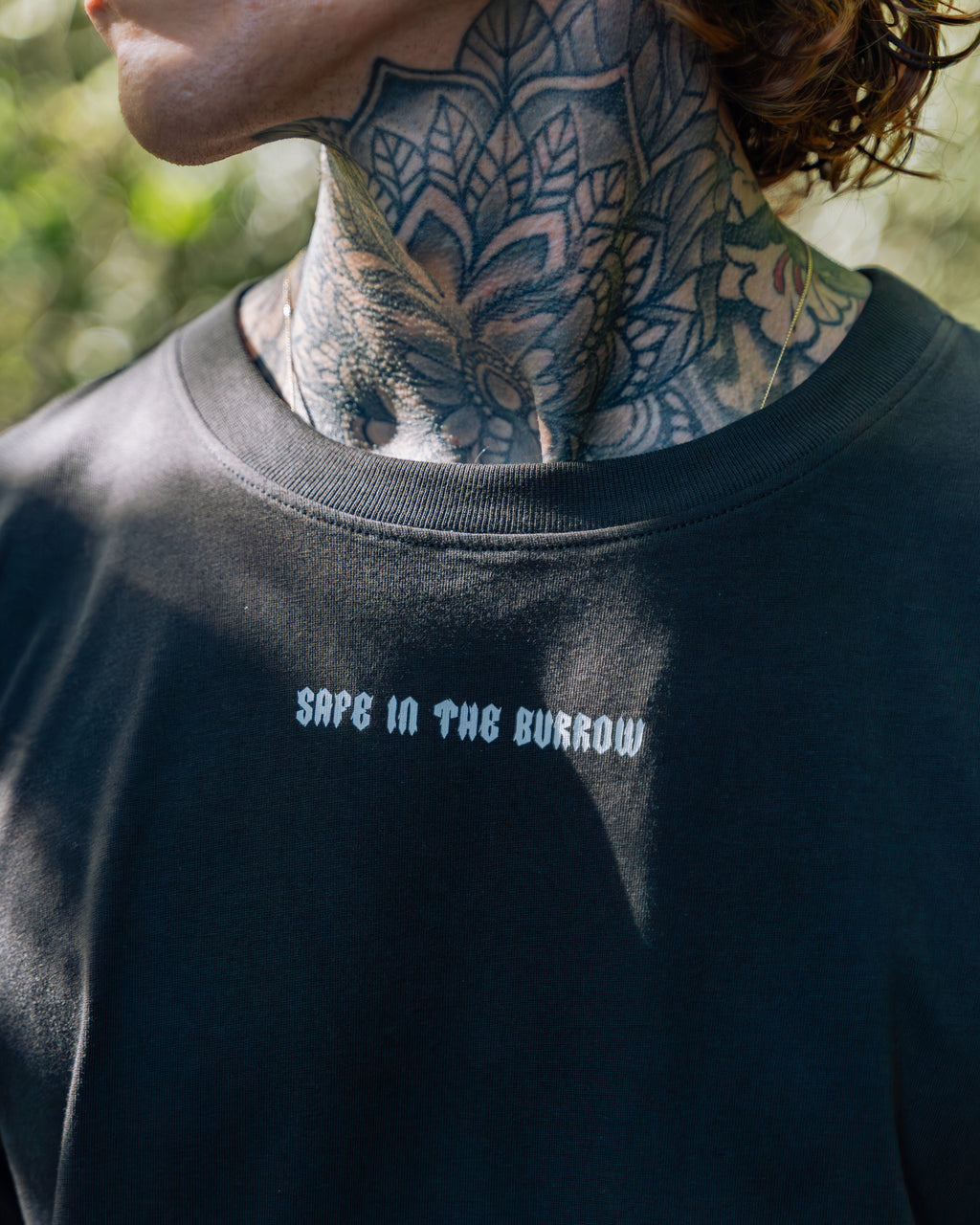 SITB Oversized Unisex T-Shirt Charcoal Grey & White